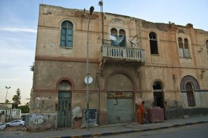Deteriorating historic building in Tripoli