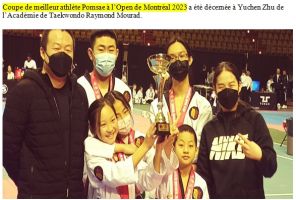 salles de taekwondo en montreal École des champions olympiques de Taekwondo